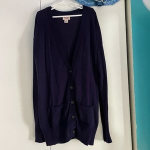 Mossimo Supply Co. Navy Blue Cardigan